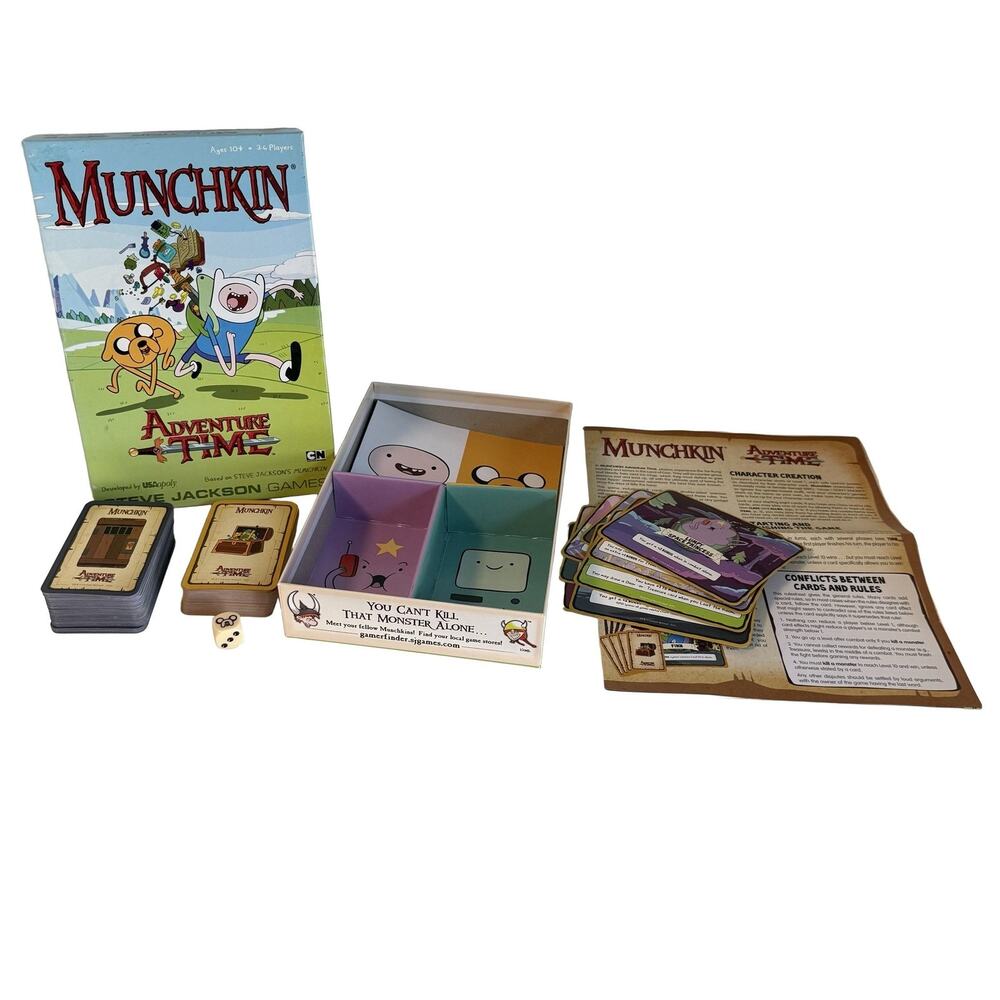 USAopoly Munchkin Adventure Time Card Game Fantasy 2014 Games Steve Jackson